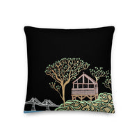 "Beach House" Throw Pillow