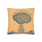 "Point Richmond Tree" Throw Pillow