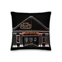 "Point Theatre" Throw Pillow