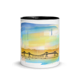"Point Richmond Bridge" Ceramic Mug with Color Inside